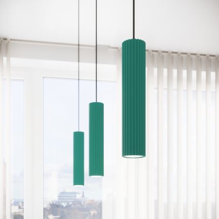 Brilagi - LED-pendellampa på vajer CRESTO 1xGU10/10W/230V turkos