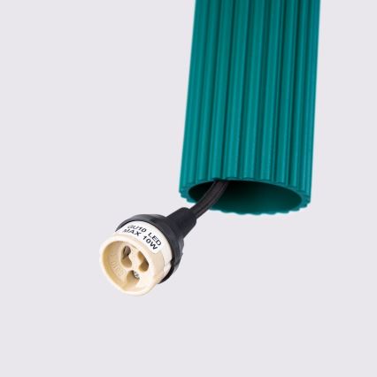 Brilagi - LED-pendellampa på vajer CRESTO 1xGU10/10W/230V turkos