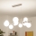 Brilagi - LED-pendellampa på vajer MILLA 10xG9/3W/230V svart krom/vit