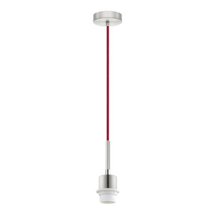Brilagi - LED-pendellampa på vajer NUBILA 1xE27/60W/230V Ø 14 cm pompejansk röd