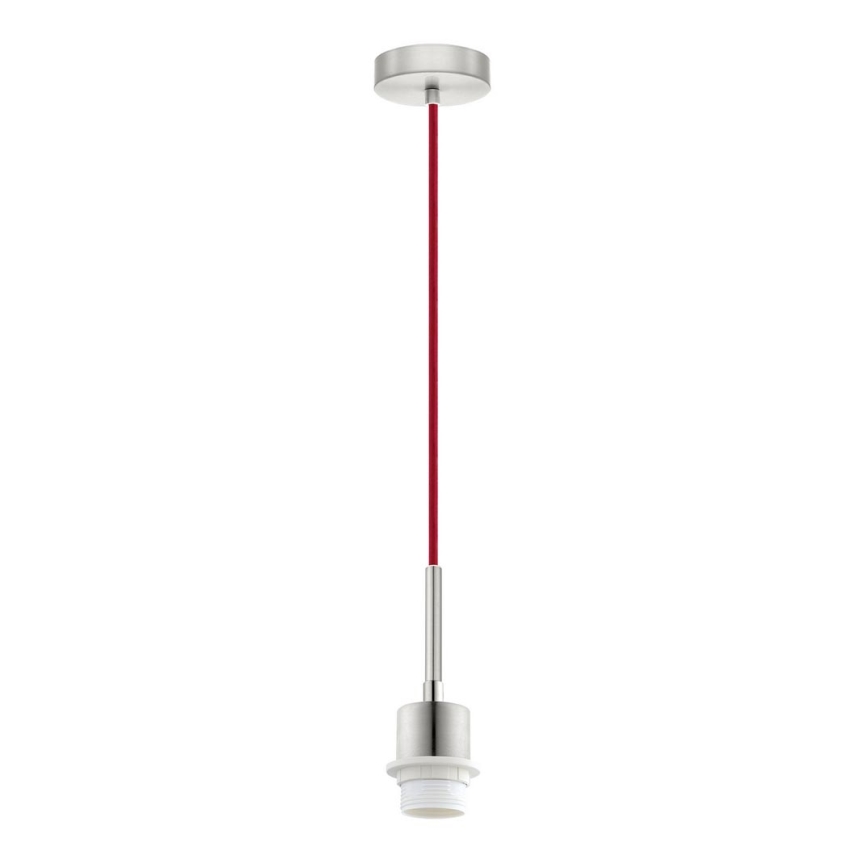 Brilagi - LED-pendellampa på vajer NUBILA 1xE27/60W/230V Ø 14 cm pompejansk röd