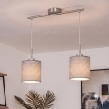 Brilagi - LED-pendellampa på vajer NUBILA 2xE27/60W/230V, grå