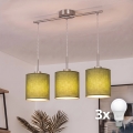 Brilagi - LED-pendellampa på vajer NUBILA 3xE27/60W/230V grön