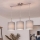 Brilagi - LED-pendellampa på vajer NUBILA 3xE27/60W/230V ljusgrå