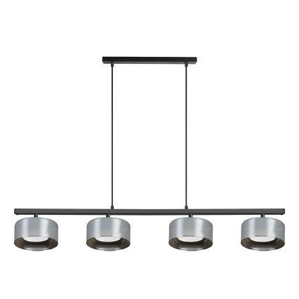 Brilagi - LED Pendlampa på vajer AURA LUX 4xGX53/30W/230V svart/rökt glas