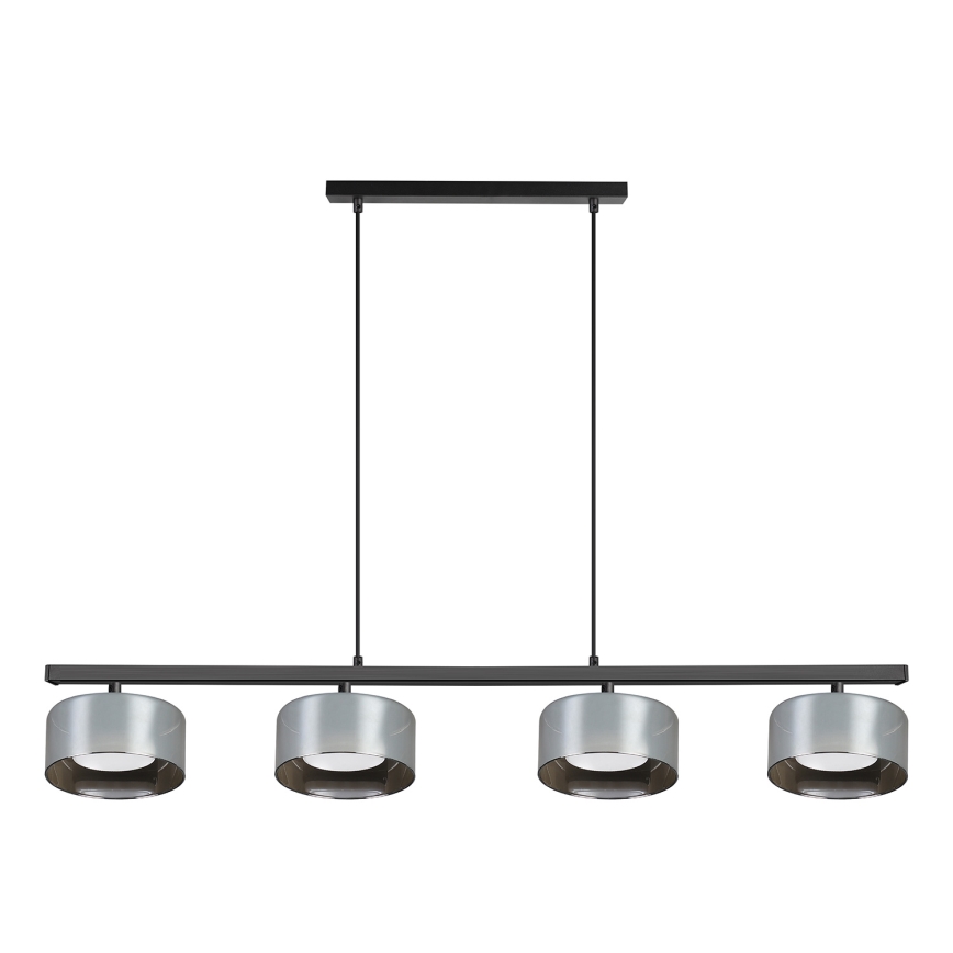 Brilagi - LED Pendlampa på vajer AURA LUX 4xGX53/30W/230V svart/rökt glas
