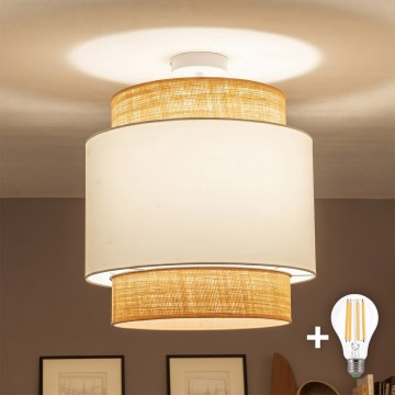 Brilagi - LED-plafond CERIA 1xE27/60W/230V Ø 40 cm beige/vit