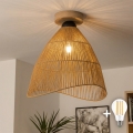 BRILAGI - LED-plafond CERIA BOHO 1xE27/40W/230V Ø 70 cm brun/ek