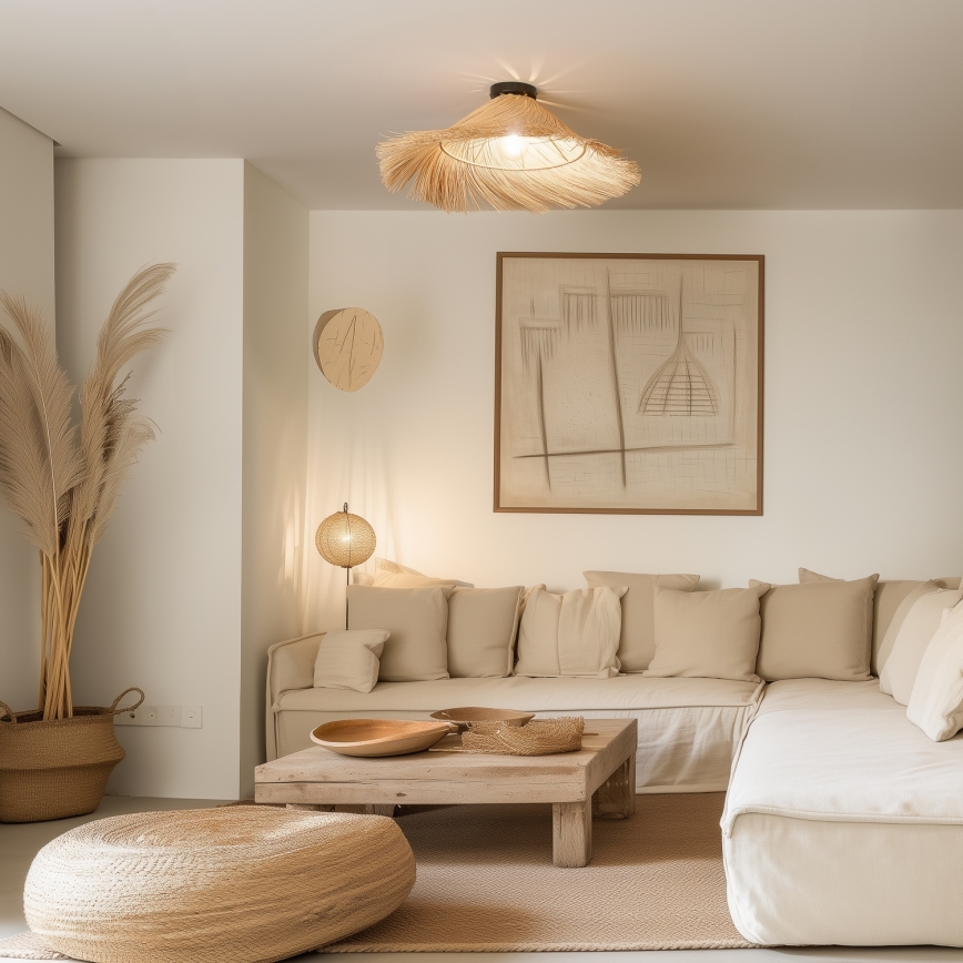 Brilagi - LED-plafond CERIA BOHO 1xE27/40W/230V Ø 70 cm rotting