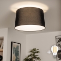 Brilagi - LED plafondlampa CERIA 1xE27/40W/230V Ø 45 cm svart