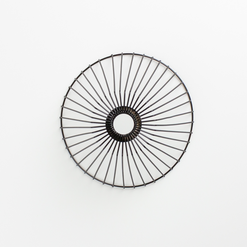 Brilagi - LED-plafondlampa CERIA WIRE 1xE27/40W/230V Ø 30 cm svart/ek
