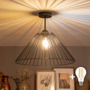 Brilagi - LED plafondlampa CERIA WIRE 1xE27/60W/230V Ø45 cm svart