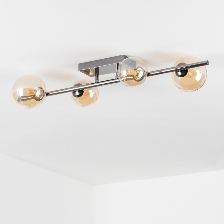 Brilagi - LED plafondlampa MILLA 4xG9/3W/230V svart krom/guld