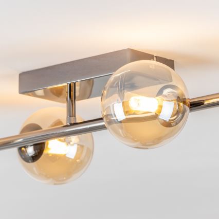 Brilagi - LED plafondlampa MILLA 4xG9/3W/230V svart krom/guld