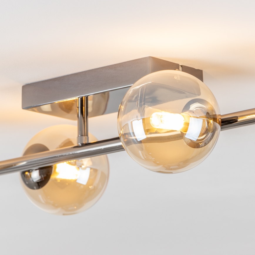 Brilagi - LED plafondlampa MILLA 4xG9/3W/230V svart krom/guld