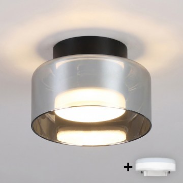BRILAGI - LED RGB+CCT Dimbar spotlampa AURA LUX 1xGX53/14W/230V 2700-6500K Wi-Fi Tuya svart/rökfärgad
