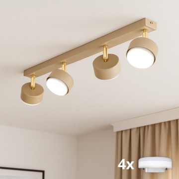 BRILAGI - LED RGB+CCT Dimbart infälld downlight MONO 4xGX53/14W/230V 2700-6500K Wi-Fi Tuya beige