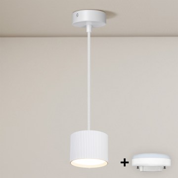 BRILAGI - LED RGB+CCT Dimmbar pendellampa med vajer STRIPY 1xGX53/14W/230V pr. 82 mm 2700-6500K Wi-Fi Tuya vit