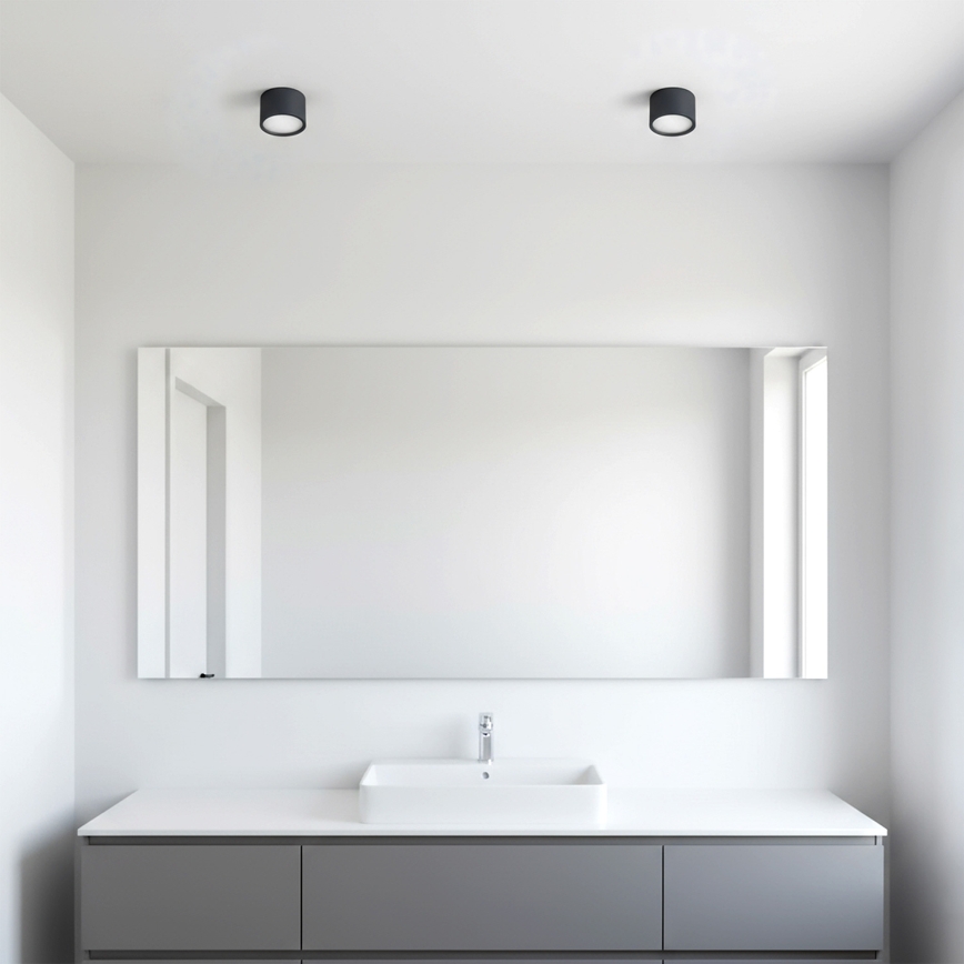 BRILAGI - LED RGB+CCT Dimbart badrumsspot SMOOTH1xGX53/14W/230V 60x82 mm 2700-6500K Wi-Fi Tuya svart IP54