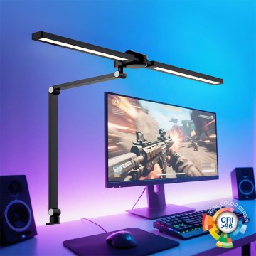 Brilagi - LED RGB dimbar beröringsstyrd bordslampa med klämma VARIO LED/18W/230V 3000-6500K CRI 96