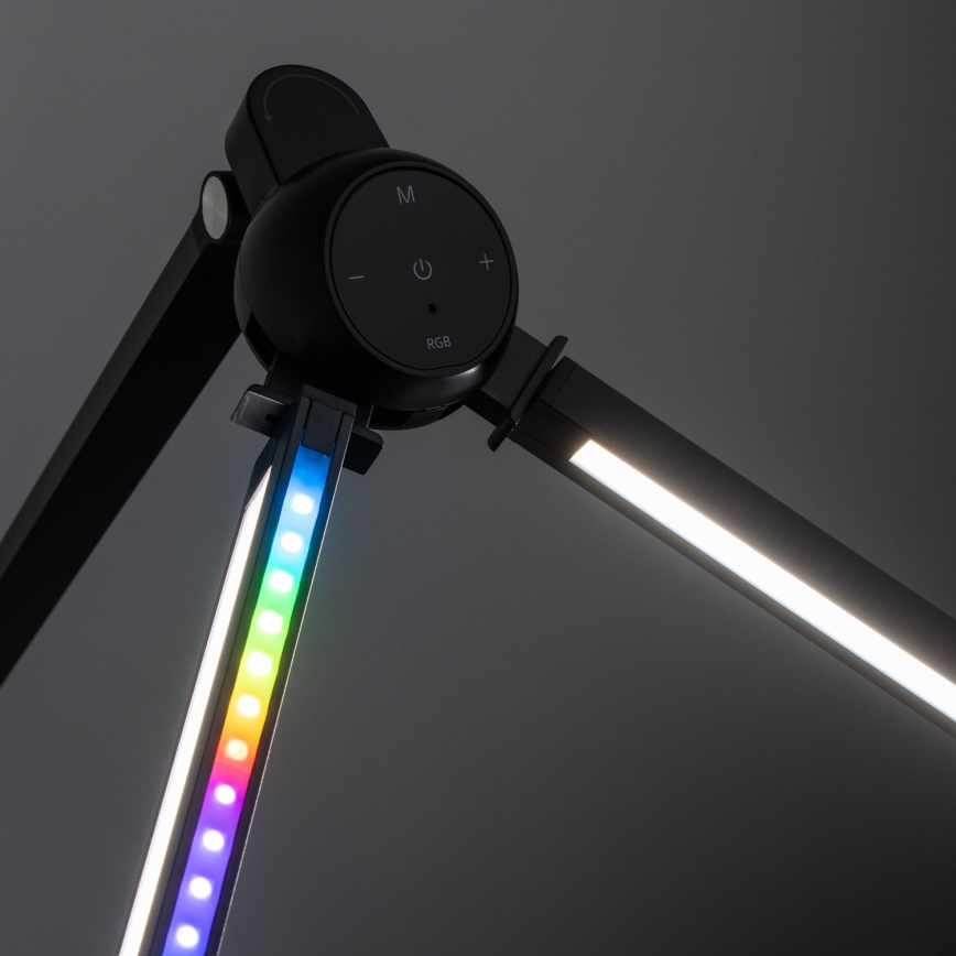 BRILAGI - LED RGBTW dimbar touchstyrd bordslampa med klämma VARIO LED/18W/230V 3000-6500K CRI 96 svart