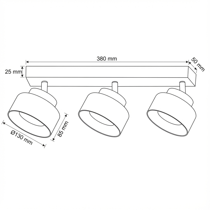 BRILAGI - LED RGB+CCT dimbar infälld spotlight AURA LUX 3xGX53/14W/230V 2700-6500K Wi-Fi Tuya svart/guld