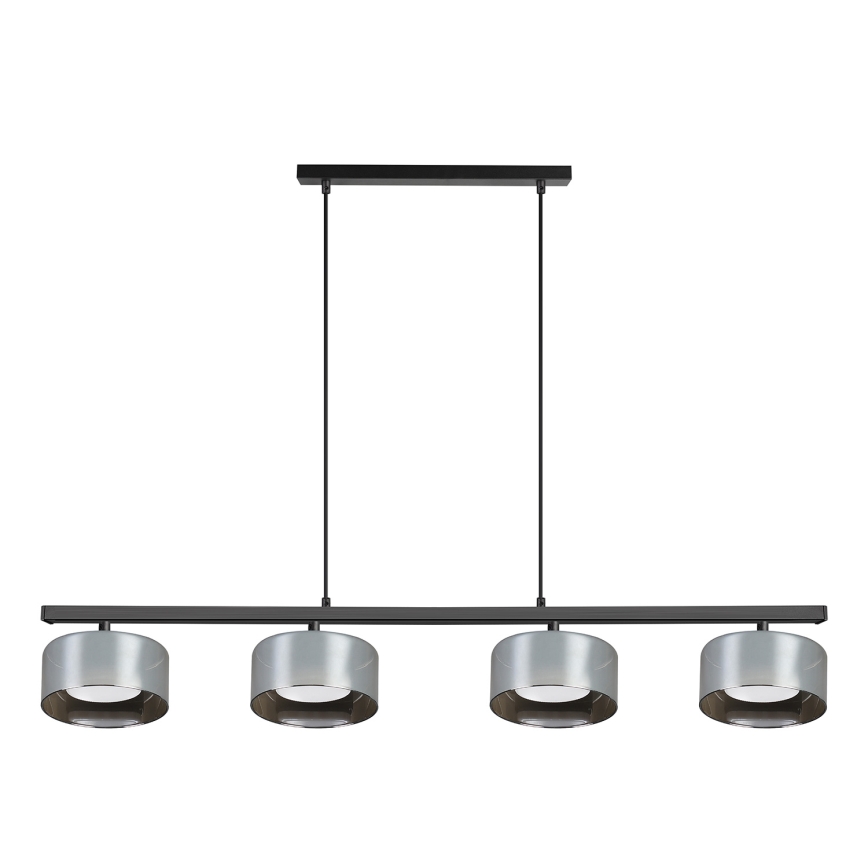 BRILAGI - LED RGB+CCT dimbar pendellampa på vajer AURA LUX 4xGX53/14W/230V 2700-6500K Wi-Fi Tuya svart/rökfärgad