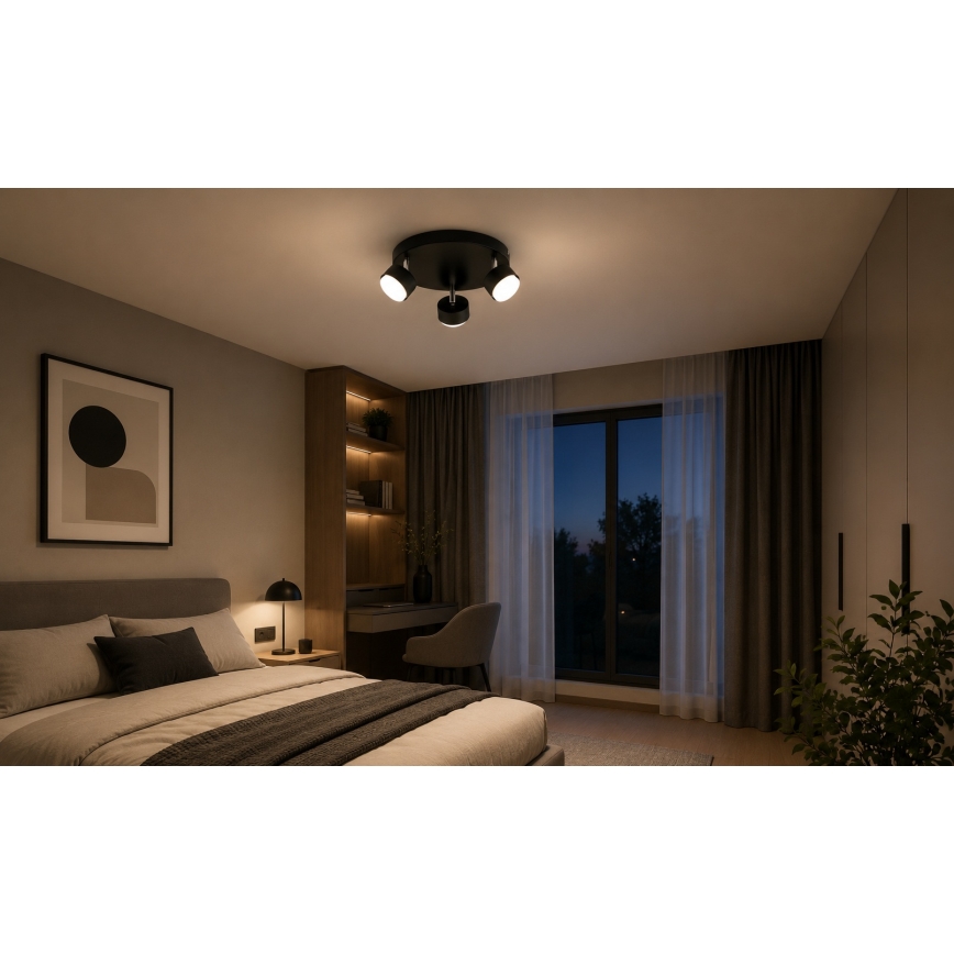 BRILAGI - LED RGB+CCT dimbar infälld spotlight MONO 3xGX53/14W/230V 2700-6500K Wi-Fi Tuya svart