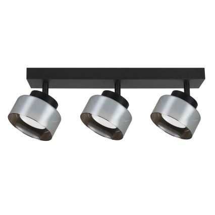 BRILAGI - LED RGB+CCT Dimbart spotarmatur AURA LUX 3xGX53/14W/230V 2700-6500K Wi-Fi Tuya svart/rökfärgad