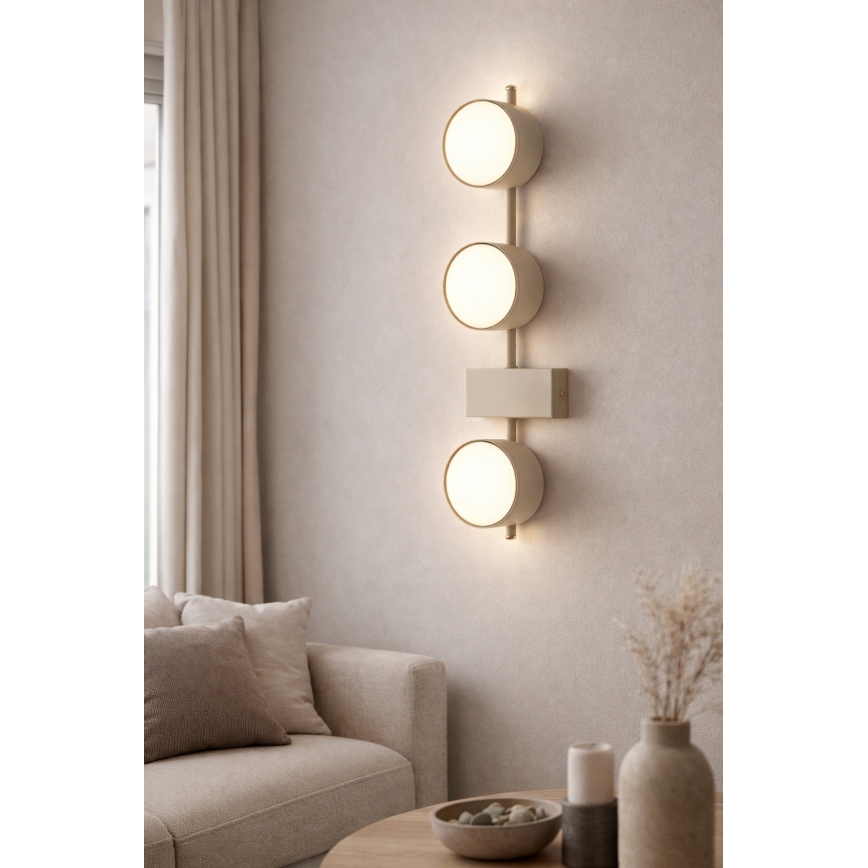 BRILAGI - LED RGB+CCT Dimmbar spotlampa MONO 3xGX53/14W/230V 2700-6500K Wi-Fi Tuya beige