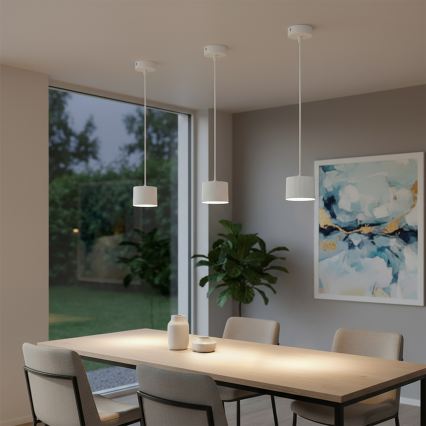 BRILAGI - LED RGB+CCT Dimmbar pendellampa med vajer STRIPY 1xGX53/14W/230V pr. 82 mm 2700-6500K Wi-Fi Tuya vit