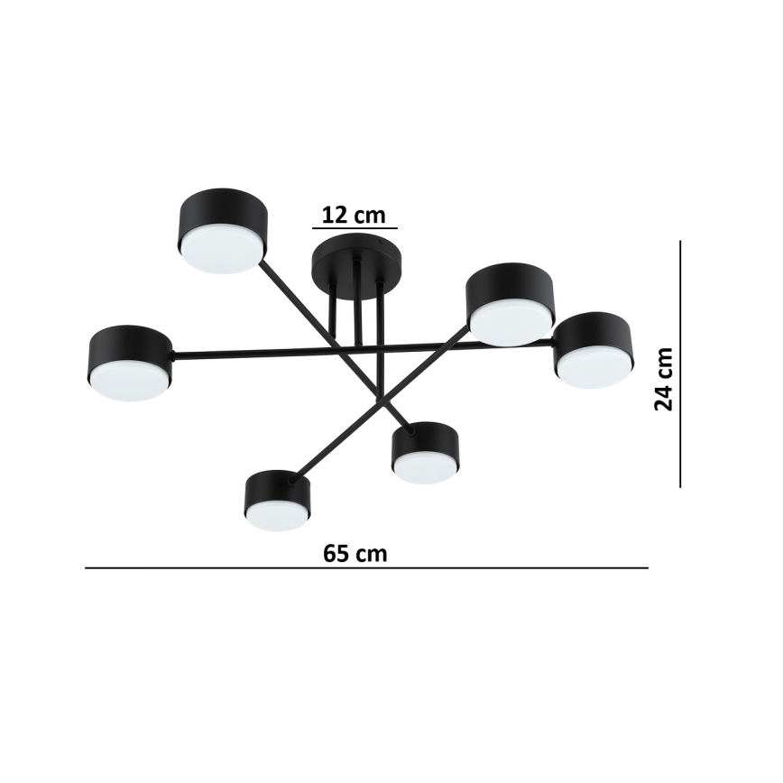 BRILAGI - LED RGB+CCT Dimmbar ytmonterad taklampa MONO 6xGX53/14W/230V 2700-6500K Wi-Fi Tuya svart