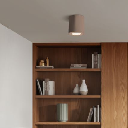 Brilagi - LED RGBW dimmbar badrumsarmatur MIA 1xGU10/4,8W/230V 3000K 84x80 mm beige IP54 + fjärrkontroll