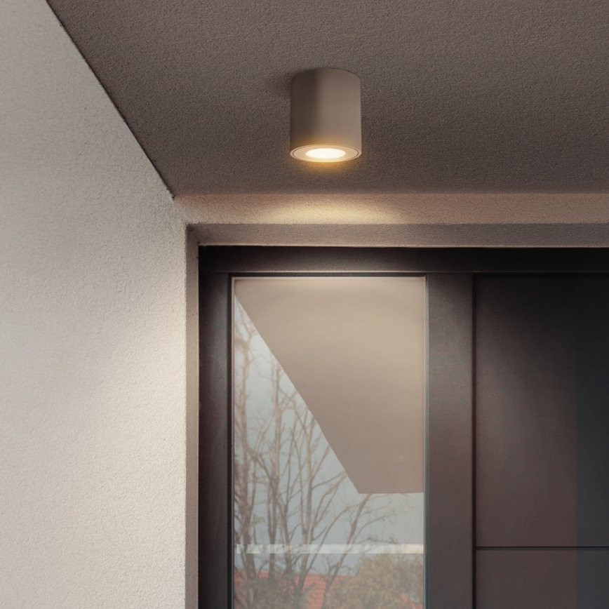 Brilagi - LED RGBW dimmbar badrumsarmatur MIA 1xGU10/4,8W/230V 3000K 84x80 mm beige IP54 + fjärrkontroll