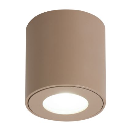 Brilagi - LED RGBW dimmbar badrumsarmatur MIA 1xGU10/4,8W/230V 3000K 84x80 mm beige IP54 + fjärrkontroll