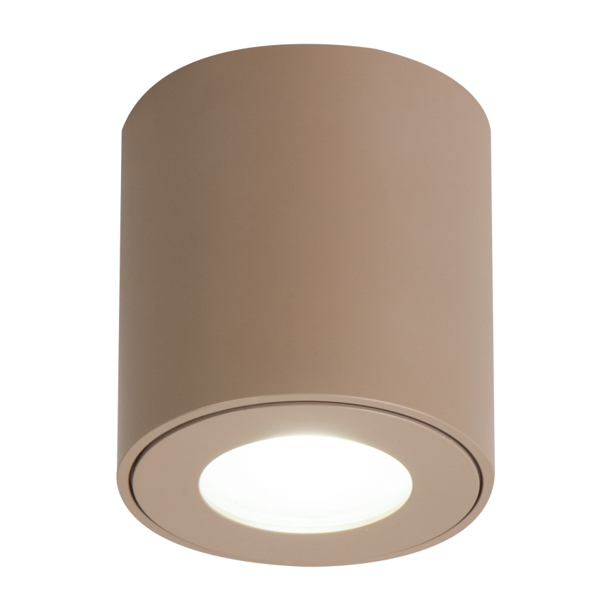 Brilagi - LED RGBW dimmbar badrumsarmatur MIA 1xGU10/4,8W/230V 3000K 84x80 mm beige IP54 + fjärrkontroll