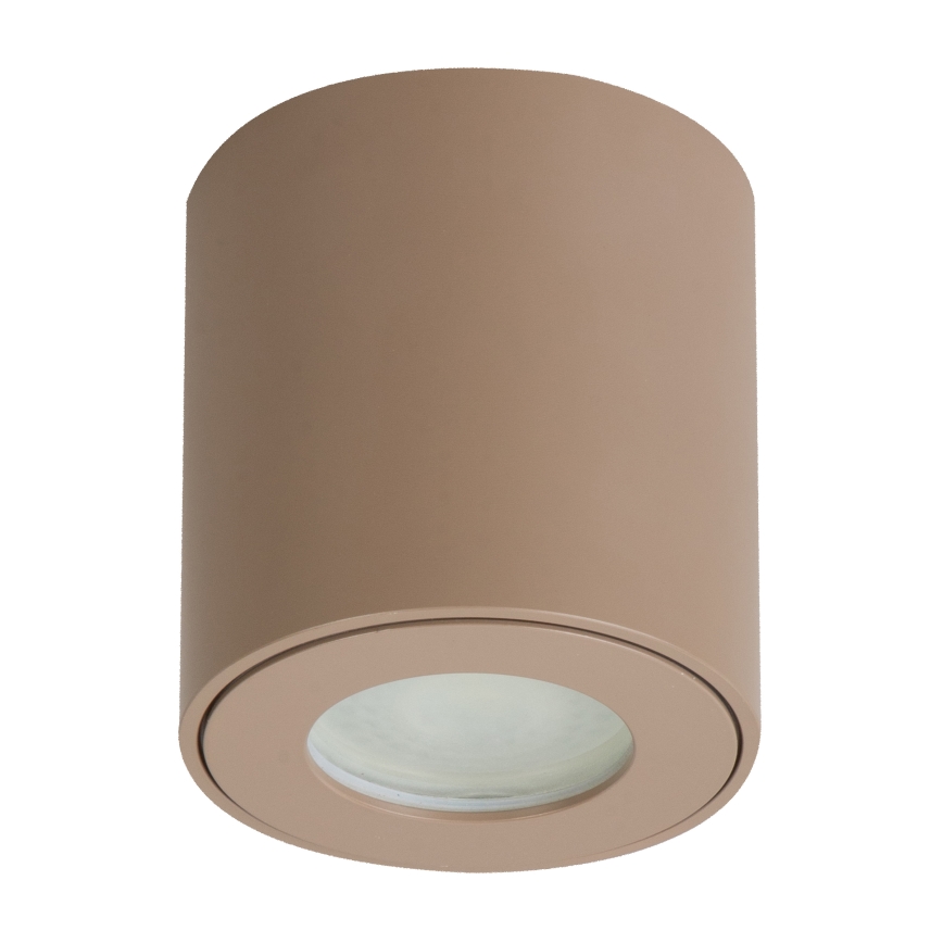 Brilagi - LED RGBW dimmbar badrumsarmatur MIA 1xGU10/4,8W/230V 3000K 84x80 mm beige IP54 + fjärrkontroll