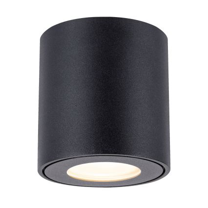Brilagi - LED RGBW dimbar badrumsarmatur MIA 1xGU10/4,8W/230V 3000K 84x80 mm svart IP54 + fjärrkontroll