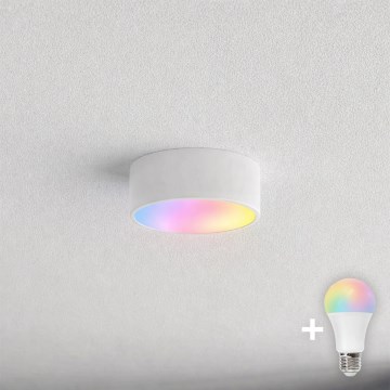 BRILAGI - LED RGBW dimbar badrumstaklampa CLARE 1xE27/12W/230V 2700-6500K Ø 20 cm IP54 vit