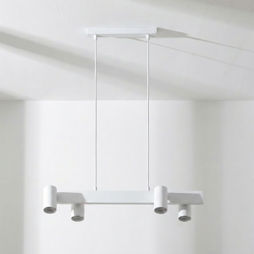 BRILAGI - LED RGBW dimbar pendellampa med vajer SELE 4xGU10/6,5W/230V 2700-6500K vit