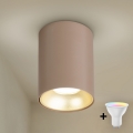 Brilagi - LED RGBW dimbar infälld spot TRINE 1xGU10/4,8W/230V 3000K beige/guld + fjärrkontroll
