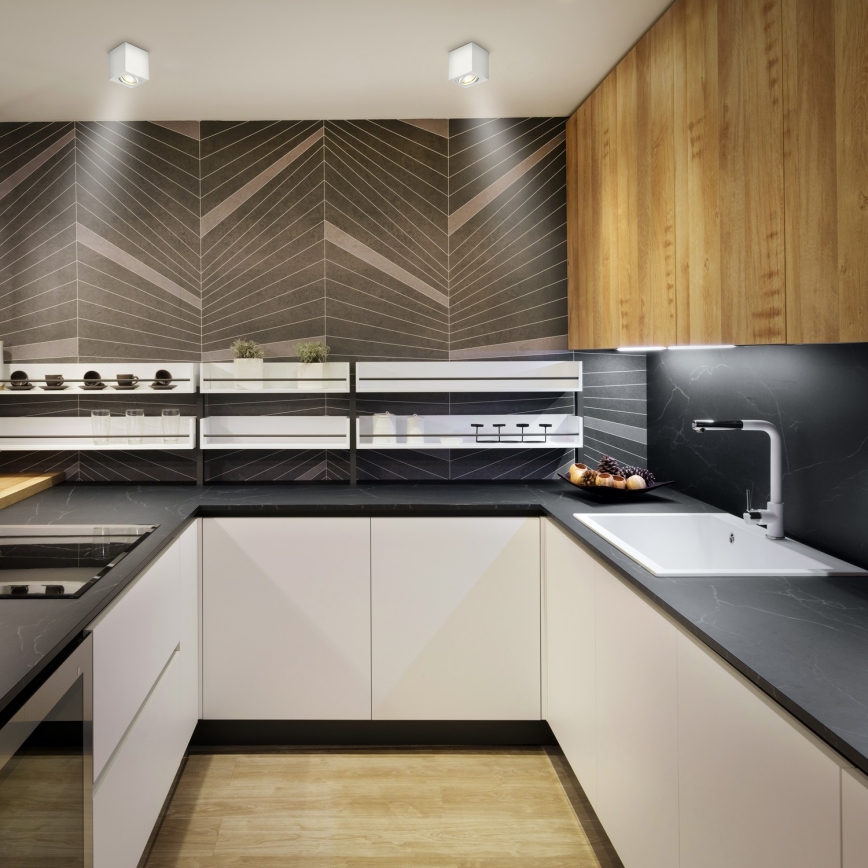 Brilagi - LED RGBW dimbar spotlight MIA 1xGU10/6W/230V 3000K 84x80 mm vit + fjärrkontroll