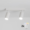 Brilagi - LED RGBW dimbar infälld spotlight SELE 2xGU10/4,8W/230V 3000K vit + fjärrkontroll