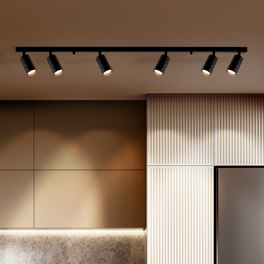 Brilagi - LED RGBW dimbart spotlight SELE DIAMANT 6xGU10/6,5W/230V 2700-6500K Wi-Fi svart