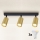 Brilagi - LED RGBW dimbar infälld spotlight SELE GOLDEN 3xGU10/4,8W/230V 3000K svart/guld + fjärrkontroll