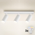 Brilagi - LED RGBW dimbar infälld spotlight SELE MODERN 3xGU10/4,8W/230V 3000K vit + fjärrkontroll