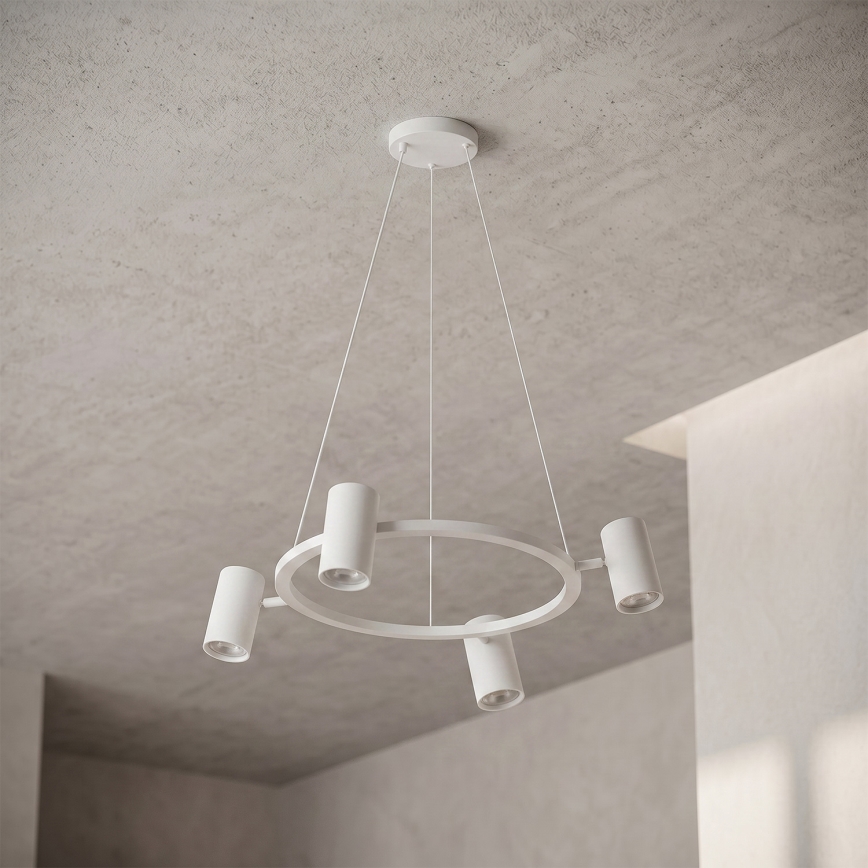 BRILAGI - LED RGBW dimbar pendel på vajer SELE 4xGU10/6,5W/230V 2700-6500K vit
