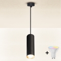 Brilagi - LED RGBW dimbar pendellampa på kabel SELE 1xGU10/4,8W/230V 3000K svart/guld + fjärrkontroll