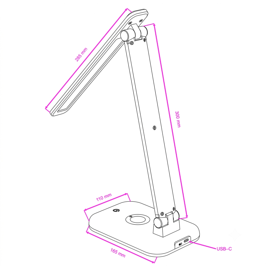 BRILAGI - LED RGBW dimbar skrivbordslampa MODO LED/7W/5V 3000/4000/6500K vit