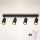 Brilagi - LED RGBW dimbar spotarmatur SELE 4xGU10/4,8W/230V 3000K svart/guld + fjärrkontroll